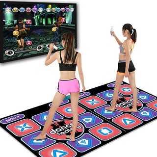 fansheng Tanzmatte für Erwachsene, Doppelspieler Drahtlose elektronische Tanzmatte für Fernseher, Interaktive Yoga Sport Fitness für Spiel, Geburtstagsgeschenke für Mädchen Jungen