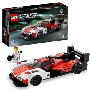 LEGO Speed Champions Porsche 963, Modellauto-Bausatz, Rennfahrzeug Spielzeug für Kinder, Sammelset mit Fahrer-Minifigur, Auto-Geschenk für Kinder 76916