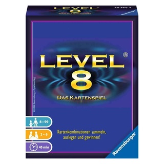 Ravensburger 20766 - Level 8, Kartenspiel ab 8 Jahren, Gesellschaftsspiel für 2-6 Spieler, Familienspiel, Zahlenfolge