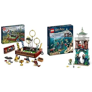 LEGO 76416 Harry Potter Quidditch Koffer, Spielzeug Set zum Bauen, Solo- oder 2-Spieler & 76420 Harry Potter Trimagisches Turnier: Der Schwarze See