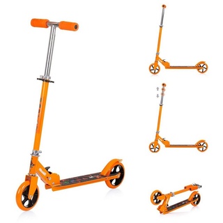 Chipolino Cityroller Kinderroller Sharky klappbar, PU Räder ABEC-7 Lager Bremse verstellbar orange