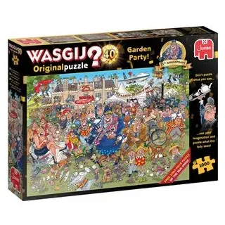 Jumbo Puzzle Wasgij Original - Gartenfest, 2x 1000 Teile, ab 12 Jahre