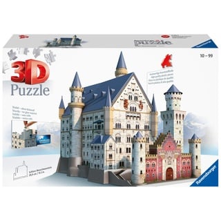 Ravensburger 3D Puzzle 12573 - Schloss Neuschwanstein - 216 Teile - Für alle Märchenschloss Fans ab 10 Jahren, Yellow