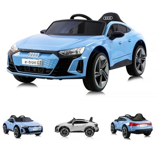 Chipolino Elektro-Kinderauto Kinder Elektroauto Audi E-Tron, Belastbarkeit 30 kg, Fernbedienung MP3- USB- Anschluss Gurt blau