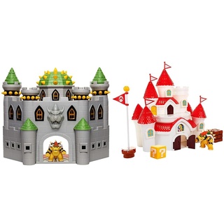 Nintendo Spielset SUPER Mario Bowsers Deluxe Castle mit Figurensounds und vielen interaktiven Teilen & Nintendo - Jakks Mashroom Kingdom Castle Spielset 58541