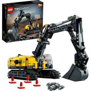 LEGO 42121 Technic Hydraulikbagger - Traktor 2-in-1 Modell, Bagger Baufahrzeug, Geschenk für Kinder ab 8 Jahren, kreatives Spielzeug - Beige