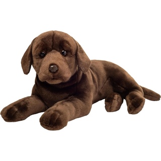 Teddy Hermann® Kuscheltier Labrador liegend schokobraun, 50 cm, zum Teil aus recyceltem Material