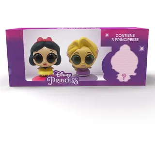 Sbabam Disney Princess Toys, Disney Prinzessinnen mit Glitzeraugen, Spielzeug ab 3 Jahre für Mädchen, Disney Geschenke mit 3 Mini Puppe Schneewittchen + Rapunzel + Überraschungsprinzessin