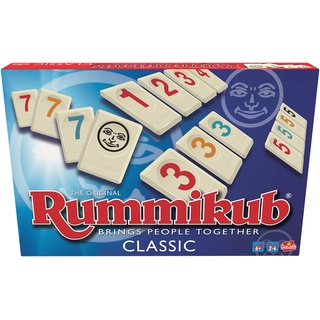 Goliath Rummikub Original Classic, Brettspiel, Erwachsene und Kinder ab 6 Jahren, strategisches Spielmarkenspiel, Strategie-Nummern, 2 bis 4 Spieler