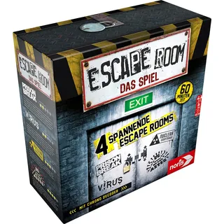 Noris 606101546 - Escape Room (Grundspiel) - Familien und Gesellschaftsspiel für Erwachsene, inkl. 4 Fällen und Chrono Decoder, ab 16 Jahren