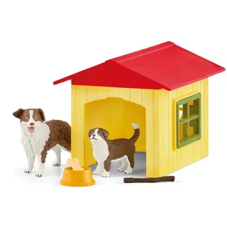 schleich 42573 Hundehütte, für Kinder ab 3+ Jahren, FARM WORLD - Spielset