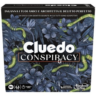 Cluedo Conspiracy Brettspiel für Erwachsene und Jugendliche ab 14 Jahren Strategiespiel mit geheimen Identitäten für 4-10 Spieler