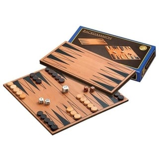 Philos 1138 - Backgammon-Set, klappbares Spielbrett, Reisespiel