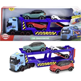 Dickie Toys Spielzeug-Transporter Spielfahrzeug Autotransporter Go Real Volvo Car Transporter 203747017