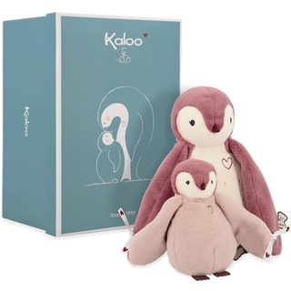 Kaloo Complices – Plüschtier-Duo Pinguine – Rosa – 15 cm und 25 cm – Kuscheltier ab Geburt, K212004
