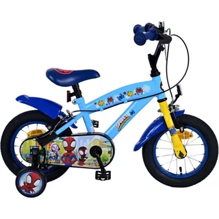 Kinderfahrrad Spidey 12 Zoll, ohne Rücktrittbremse - Blau