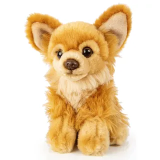 Uni-Toys - Chihuahua braun, sitzend - 18 cm (Länge) - Plüsch-Hund - Plüschtier, Kuscheltier