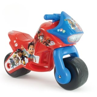 INJUSA - Moto Laufrad Twin Dessert Paw Patrol, Ride-On für Kinder ab 18 Monaten, mit dauerhafter Dekoration, Breiten Kunststoffrädern und elterlichem Tragegriff, Farbe Rot