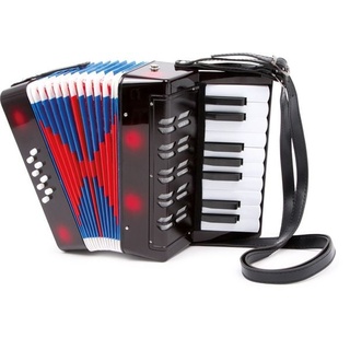 Small foot 3304 - Akkordeon Classic, schwarz, Kinder-Musikinstrument, Höhe: 23cm