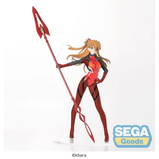 Sega Sammelfigur Evangelion: New Theatrical Edition PVC Statue Asuka x Spear of Cassius
