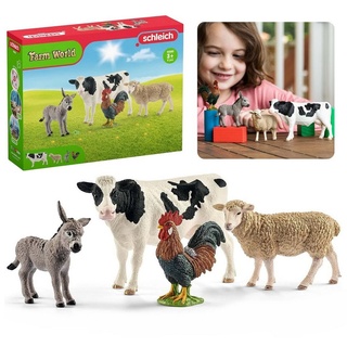 Sarcia.eu Spielfigur Schleich Farm World - Starter-Set mit Bauernhoftieren, Kinderfigur 3+
