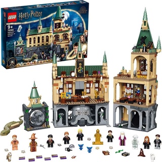 LEGO® Konstruktions-Spielset Harry Potter - 76389 - Schloss Hogwarts Kammer des Schreckens Spielzeug, Set mit Voldemort als goldene Minifigur und der Großen Halle, (1176 St)