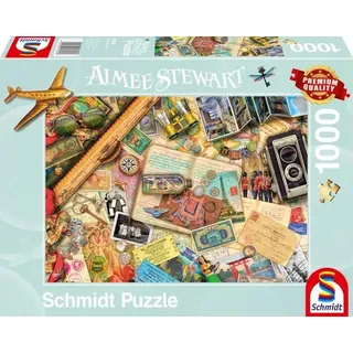 Schmidt Spiele - Aimee Stewart - Aufgetischt: Reise-Erinnerungen, 1000 Teile