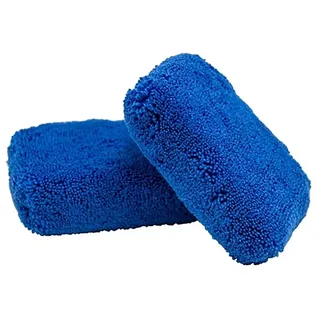 Chemical Guys Monster Fluff Plush Microfiber Applicator Blue 2 Stück