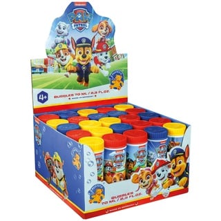 PUSTEFIX Seifenblasen Set I 25x Klassik 70ml PAW Patrol I Bunte Bubbles Made in Germany I Seifenblasen für Kindergeburtstag, als Mitgebsel oder Gastgeschenk I 25 x 70 ml Vorteilspack für Kinder