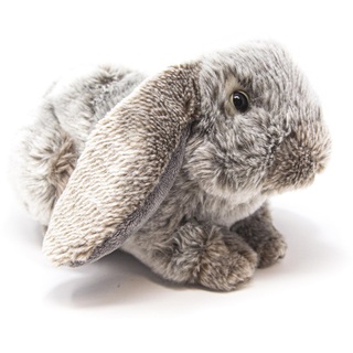 Nature Planet Plüsch Hängeohr Kaninchen grau Kuscheltier 28 cm - Tiere Spielzeug Kuscheltiere Geschenk - Kaninchen Kuscheltiere/Tiere