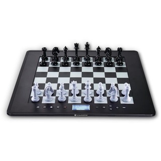Millennium Spiel, Strategiespiel M831 The King Competition Schachcomputer, Schachspiel, Schachbrett, Online Schach spielen, schwarz/weiß schwarz|weiß