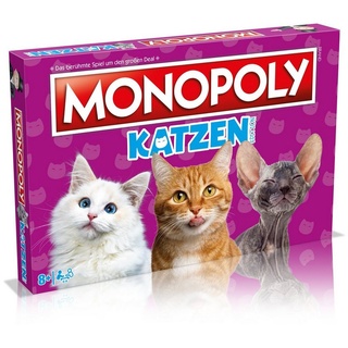 Winning Moves Spiel, Brettspiel »Monopoly - Katzen« rosa