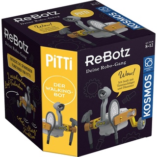 KOSMOS 602581 ReBotz - Pitti der Walking-Bot, Mini-Roboter zum Bauen, Spielen und Sammeln für eine Robo-Gang, Roboter-Spielzeug, Experimentier-Set für Kinder ab 8-12 Jahre