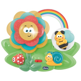 Chicco Blume der Sinne, Pädagogisches Baby-Sensorik Spielzeug, multisensorisches Aktivitätszentrum mit Musik und Lichtern, Montessori Spielzeug, Baby- und Kleinkindspielzeug 6-36 Monate