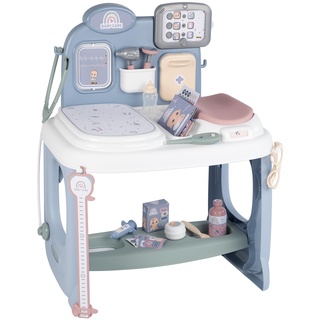Smoby – Baby Care Center - für Puppen bis 38 cm – mit mechanischer Waage, Untersuchungstisch und Alles was zu einem Arztbesuch gehört, für Kinder ab 3 Jahren