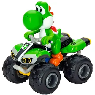 Carrera RC Mario Kart Yoshi Quad I Ferngesteuertes Quad Für Kinder und Erwachsene, Jungs & Mädchen I Einzigartige Mario Lizenz I Langanhaltender Fahrspaß Dank LiFePo4 Akku I Robuste Luftreifen