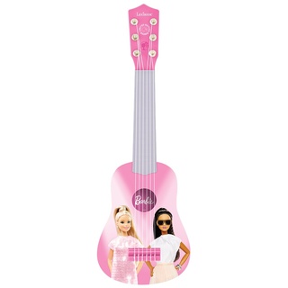 Lexibook Barbie, Meine erste Gitarre für Kinder, 6 Nylonsaiten, 53 cm, Anleitung inklusive, Rosa, K200BB