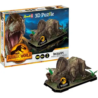 Revell® 3D-Puzzle Jurassic World Dominion - Triceratops, 44 Puzzleteile bunt