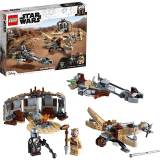 LEGO 75299 Star Wars: The Mandalorian Ärger auf Tatooine Bauset mit Baby Yoda das Kind Figur, Staffel 2, Spielset - Beige/Grau/Braun