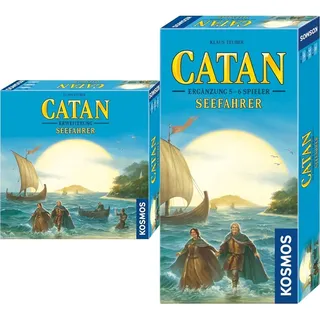 KOSMOS Bundle aus Catan - Seefahrer Erweiterung + Ergänzung für 5-6 Personen, Brettspiel für 3-6 Personen ab 10 Jahre, Familienspiel, nur spielbar mit Basisspiel, Siedler von Catan