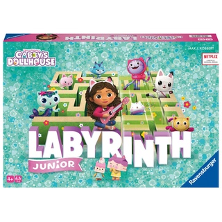 Ravensburger 22648 Gabby's Dollhouse Junior Labyrinth - Der Brettspiel-Klassiker von Ravensburger als Junior Version für Fans der beliebten Serie ...