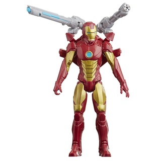 Hasbro E7380 Marvel Avengers Titan Hero Serie Blast Gear Iron Man, 30 cm große Figur, mit Starter, 2 Accessoires und Projektil, ab 4 Jahren