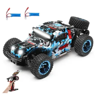 Insma RC-Auto RTR 1:28 2,4G 4WD Off-Road Klettern Truck, Fahrzeuge Modelle 30km/h, mit 2 Akku, LED-Licht