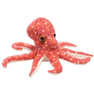 Wild Republic 15255 Republic Hug 'ems Plüschtier, Kuscheltier, Oktopus, Tintenfisch 18 Cm, Krake