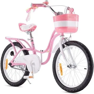 Royal Baby Little Swan Kinderfahrrad Mädchen Fahrrad Stützräder 18 Zoll ab 6-10 Jahre Rosa Kinder Fahrrad