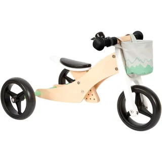 Laufrad SMALL FOOT "und Dreirad, salbeigrün" Laufräder grün (salbeigrün) Kinder Laufrad