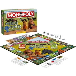 Monopoly Pferde und Ponys Edition Gesellschaftsspiel Brettspiel Tiere Spiel