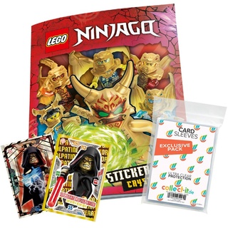 Bundle mit Lego Ninjago - Crystalized - Sammelsticker - 1 Sammelalbum + 2 Limitierte Star Wars Karten + Exklusive Collect-it Hüllen