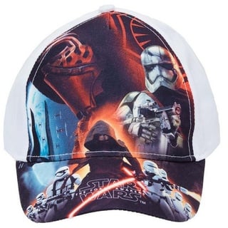 Star Wars Strickmütze Star Wars The Force Awakens Mütze Weiß Größe 54 (Star Wars The Force Awakens Jungen Mütze Weiß Größe 54) bunt|weiß