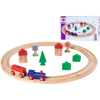 Eichhorn Spielzeugeisenbahn-Set Eisenbahn Set Kreis mit Zug 135cm 20 Teile 100006200